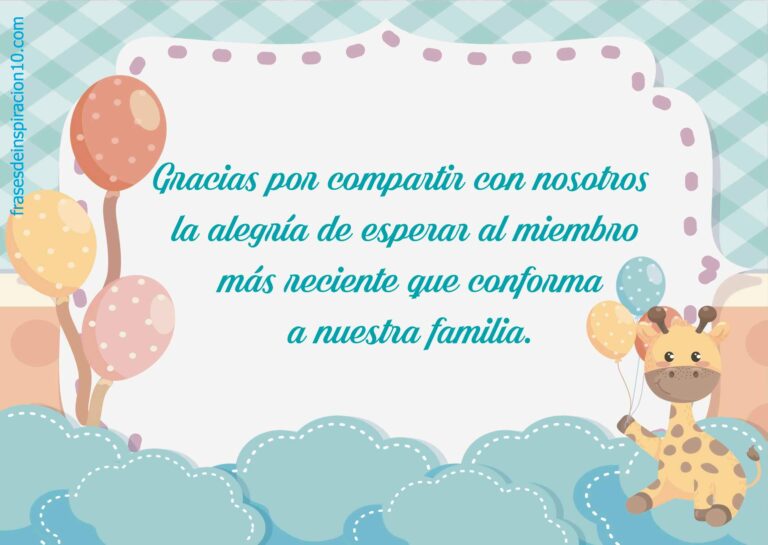 Frases para baby shower【TARJETITAS